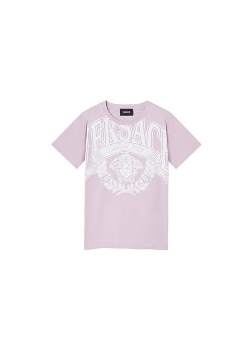 T-shirt, bambina, logata. VERSACE | 1018342 1A169592LI80